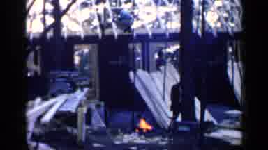Birmingham Alabama (1957): People Are Having Fun Camping With A Campfire Involved
