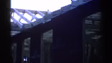 Birmingham Alabama (1957): Two Scenes Of A Wooden Building Frame Of A Structure