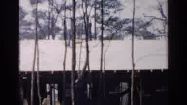 Birmingham Alabama (1957): Man Cleaning The Roof Of His House With A Broom In