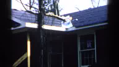 Birmingham Alabama (1957): Old And Young Trees And Hills With Old White Wood House