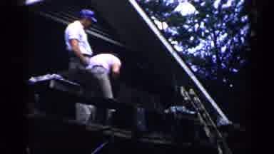 Birmingham Alabama (1957): Two Men Who Appear To Be Painters Work On The Large Old