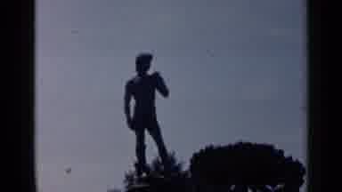 Rome Italy (1960): The Tall Statue Is Standing Tall