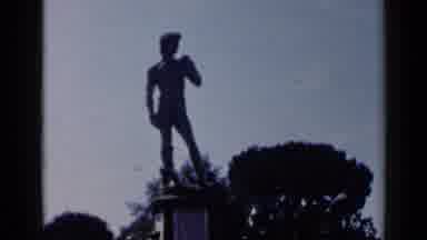 Rome Italy (1960): Ancient Cathedral Buildings In Italy With Statue Of David