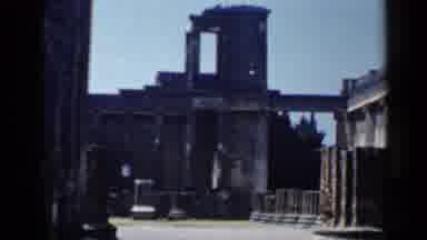 Rome Italy (1960): Camera Captures Several Different Shots Of The Tall Stone