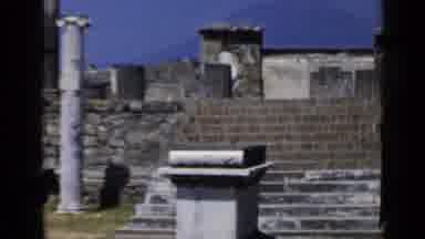 Rome Italy (1960): Stone Staircases And Ruins Of Some Very Old And Rustic