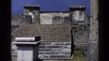 Rome Italy (1960): Camera Captures The Castle Walls From Multiple Angles On A