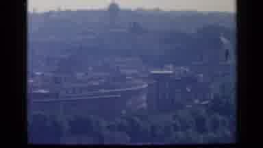 Rome Italy (1960): Hazy View Of Stone Buildings And Quickly Cuts To Interior With