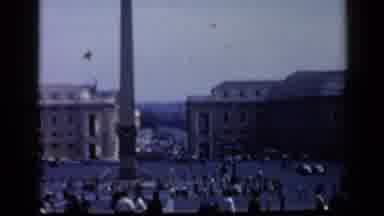 Vatican Italy (1960): Mom Playing With His Son In Her Arms Old Tape