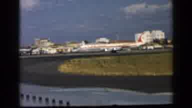 Vatican Italy (1960): Images Of The Runway And Passenger Planes At An Airport