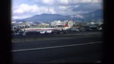 Vatican Italy (1960): Recording Of A Plain Landing At The Runway From A Flight In