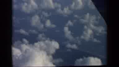 Vatican Italy (1960): Aerial View Of Blue Sky And White Clouds On A Bright Sunny