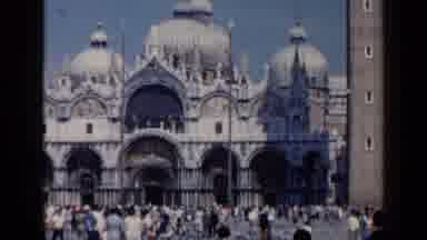 Venice Italy (1960): View Of Saint Mark's Basilica On A Bright Sunny Day