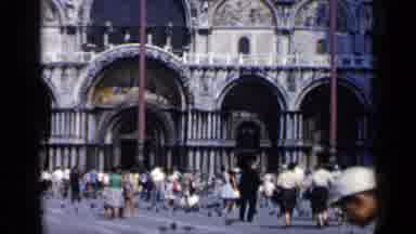 Venice Italy (1960): Large Crowds Of People Feeding Birds And Walking Towards A