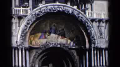 Venice Italy (1960): Toddler Holding And Eating Sausage In A Dim Lit Plane
