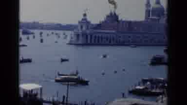 Venice Italy (1960): Beautiful European Scenery Showing Boat In A Romantic Lake