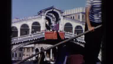 Venice Italy (1960): People On A Boat In France Taking Pictures Of The Buildings