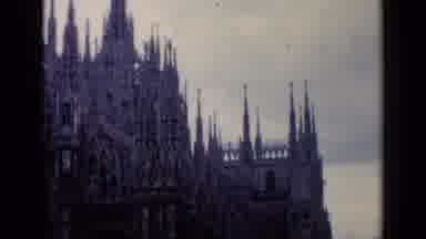 Venice Italy (1960): Black And White Short Of An Ornate Church On A Cloudy Day