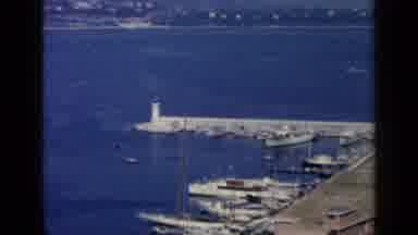 Venice Italy (1960): View Of Blue Ocean And White Buildings On A Bright Sunny Day