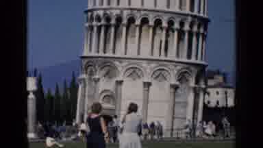 Venice Italy (1960): Leaning Tower Of Pisa - Up Close