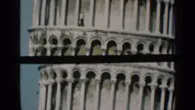 Venice Italy (1960): View Of White Colesium Landmark On A Bright Sunny Day