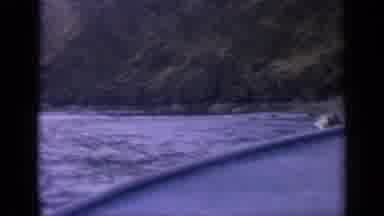 Idaho USA (1963): Speed Boat Racing Across The Beautiful Blue Water With A