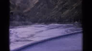 Idaho USA (1963): Riding The Rapids In Canoe Afloat Treacherous Waters Rock Banks