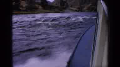 Idaho USA (1963): Activity Includes Tug Moving Up River Then Golden Temple Then