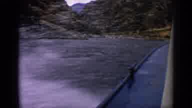 Idaho USA (1963): Boa Speeding Through The River At Full Power Splashing Water