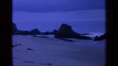 San Francisco California (1963): View Of Ocean Surfbeach And Rocks On A Clear Day