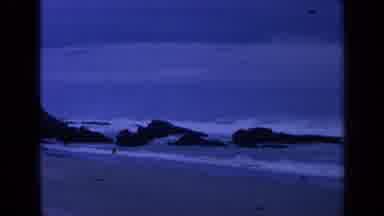 San Francisco California (1963): Large Waves From The Ocean Washing Over Large