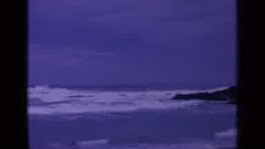 San Francisco California (1963): Grainy Footage Of The Choppy Sea Hitting Rocks On