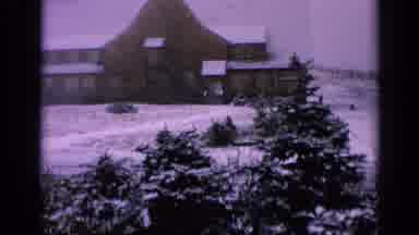 Washington USA (1963): Video Taken Of A Farmers House And Crop While It Snowed And