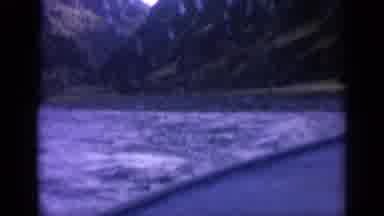 Washington USA (1963): Water Filmed From Speeding Boat In A Valley Or Fjord