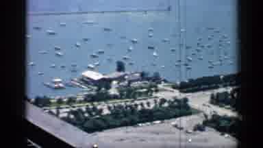 Chicago Illinois (1957): Driving In Rush Hour Traffic Along Sea Boulevard In City