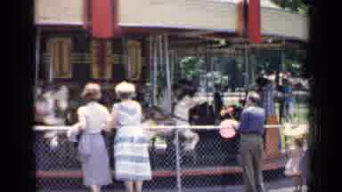 Chicago Illinois (1957): Children Have Fun At Amusement Park