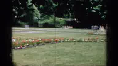 Chicago Illinois (1957): Lovers Enjoying At Flower Park With Romance Impressing
