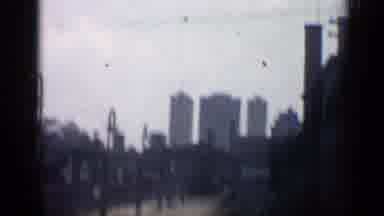 Chicago Illinois (1958): Coming Upon A Stop On Train Station