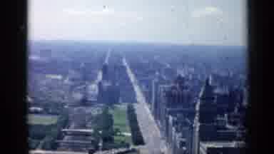 Chicago Illinois (1958): Happy Young Boy Riding His Bicycle Up And Down A Road In