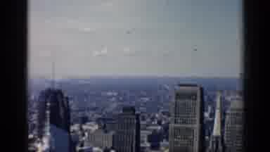 Chicago Illinois (1958): Shot On Top Of A Tall Building Filming Other Big