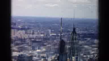 Chicago Illinois (1958): Color Video Of A Panoramic View Of An Unidentified City