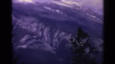 Colorado USA (1959): View From Snowy Mountains With A Big Slope And Pine Trees In