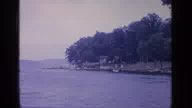 Greenwood Lake New York (1964): Lakeside Scenery On A Clear Beautiful Day With A