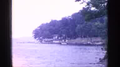 Greenwood Lake New York (1964): Middle Aged Woman Walking To The Water During A