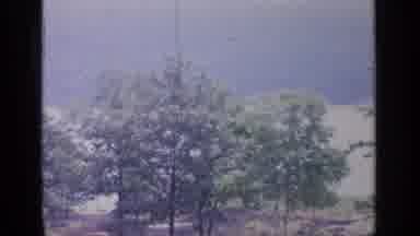 Greenwood Lake New York (1964): Man Relaxing On A Lawn Chair In The Middle Of The