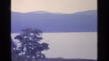 Greenwood Lake New York (1964): View Of Mountainslake And Green Trees On A Clear
