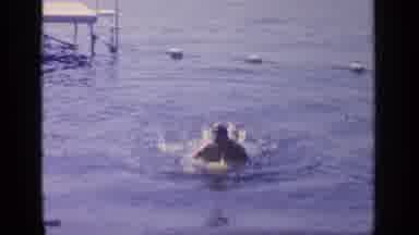 Greenwood Lake New York (1964): A Group Of Men Gather Near The Bank Of The River