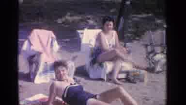 Greenwood Lake New York (1964): Beach Lazy Day Retro Fun