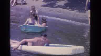 Greenwood Lake New York (1964): Family Spends The Day At The Lake And Plays With
