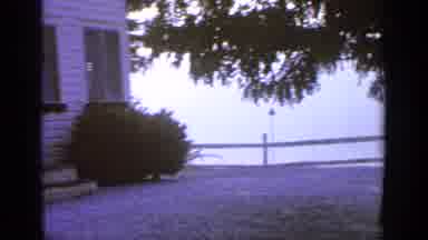 Greenwood Lake New York (1964): View Of A Small White Housegreen Trees And Lake On