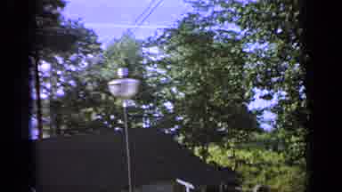 Greenwood Lake New York (1964): Boat Sailing In The Sea With Mountains In The